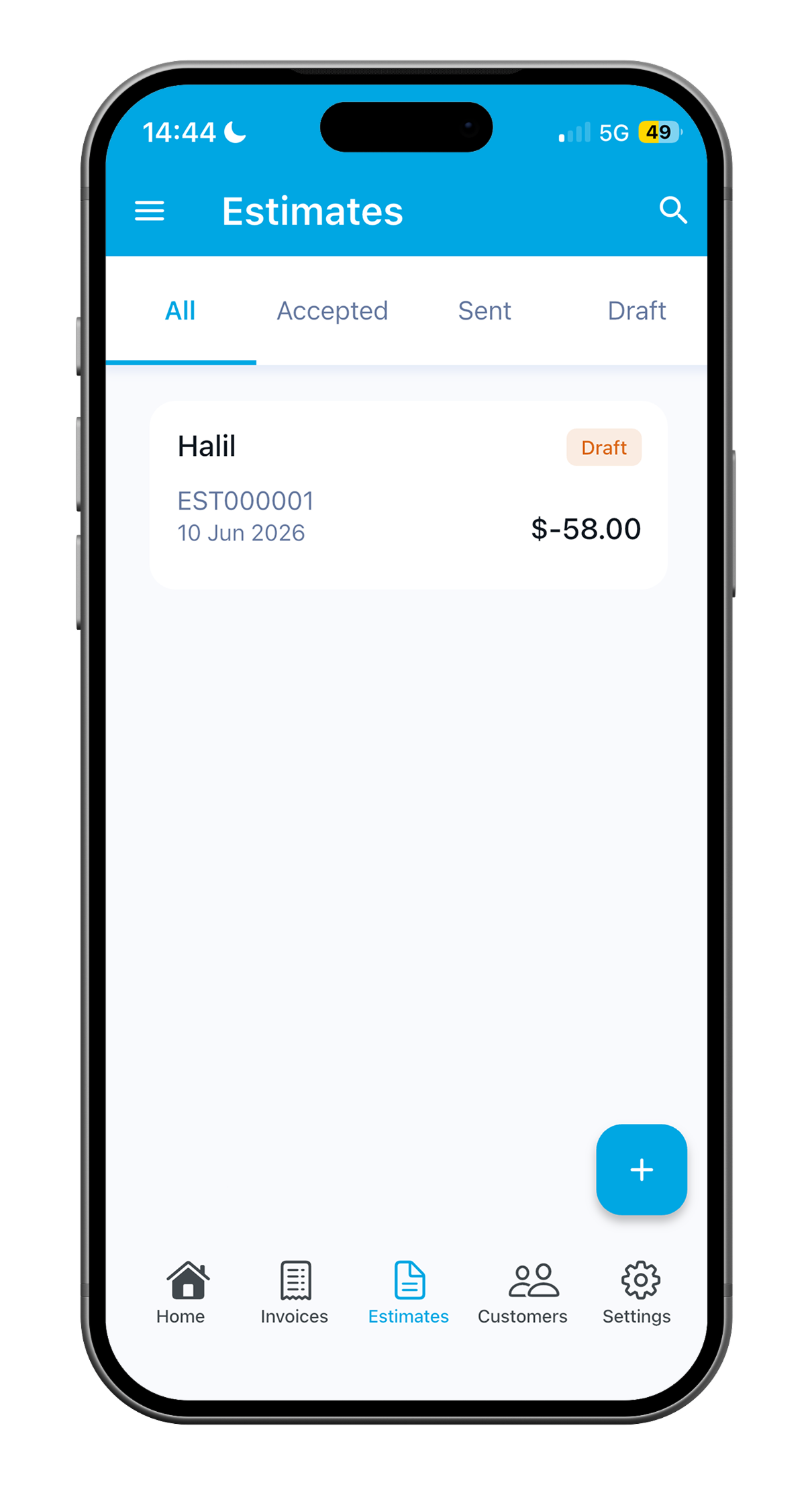 Estimate maker — WinnerInvoice