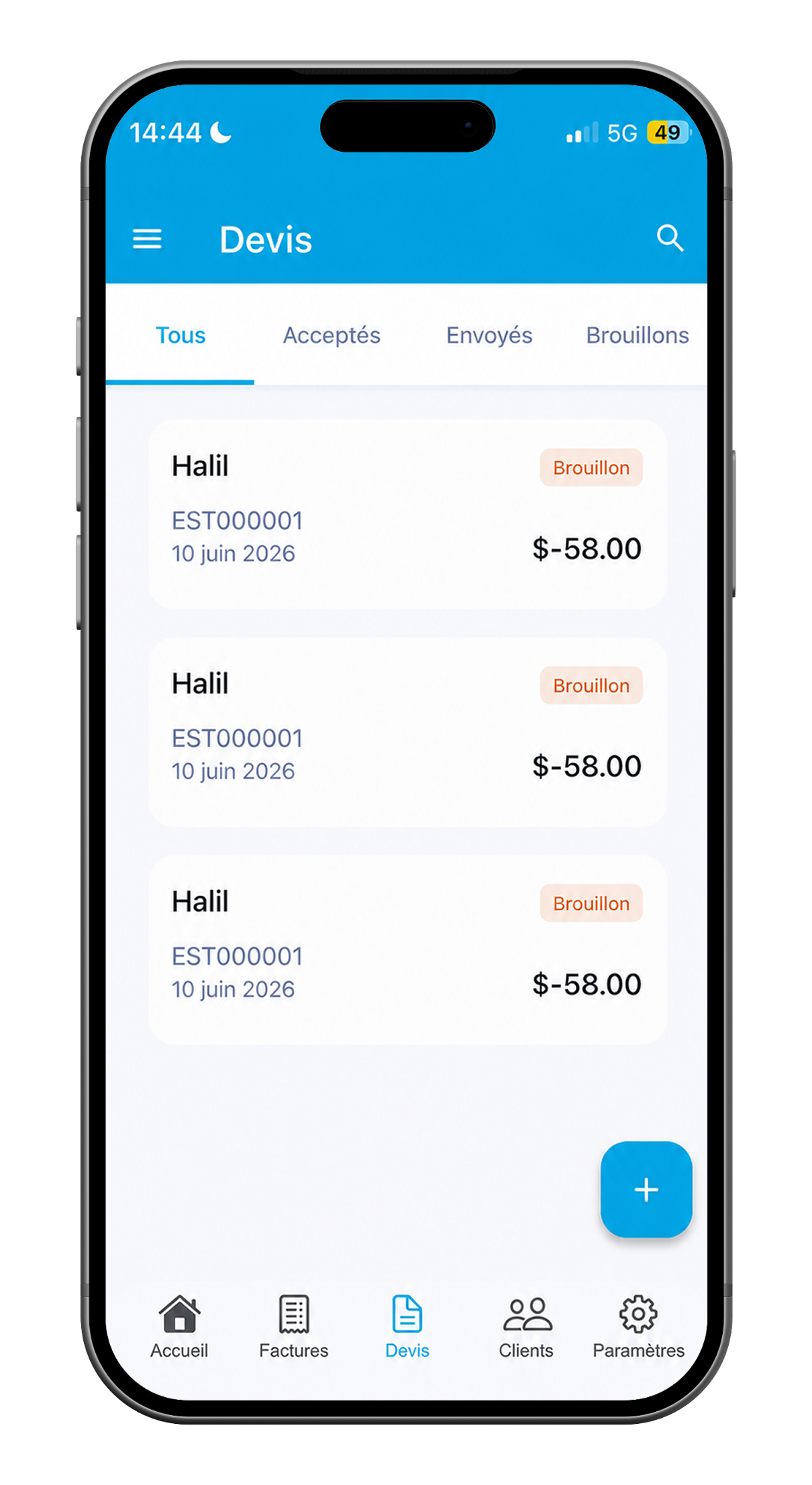 Estimate maker — WinnerInvoice